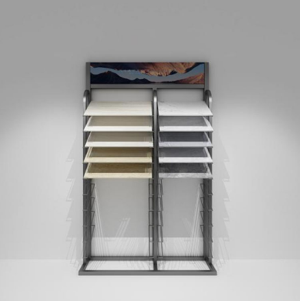 Kľúčové body kamenného displeja Rack Design